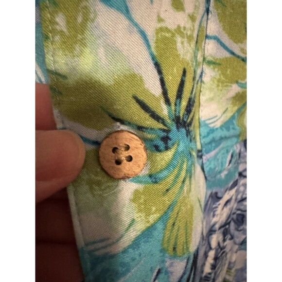 Carribean Joe Men's Casual Button-Up Shirt Size Large Tropical (W36) - Picture 7 of 10